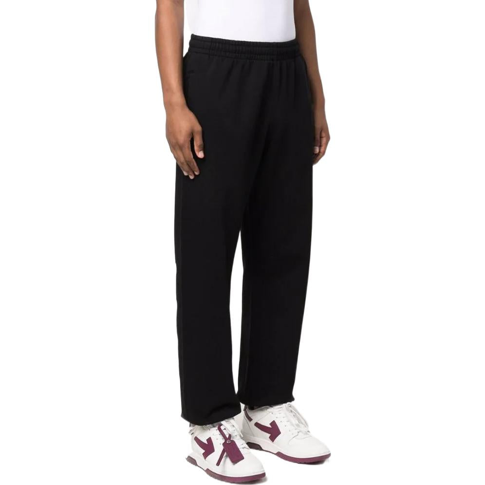 Men's Off-White SS22 Solid Color Logo Printing Casual Sports Pants/Trousers/Joggers Version Black OMCH029S22FLE01810011001