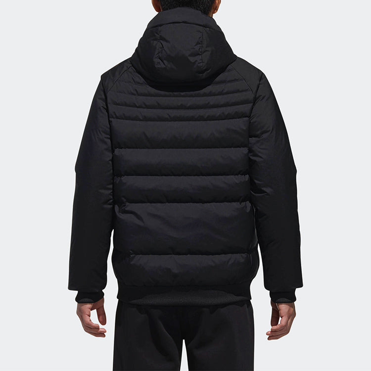 adidas neo Down Jkt Hooded Down Jacket Men's Black DM2197