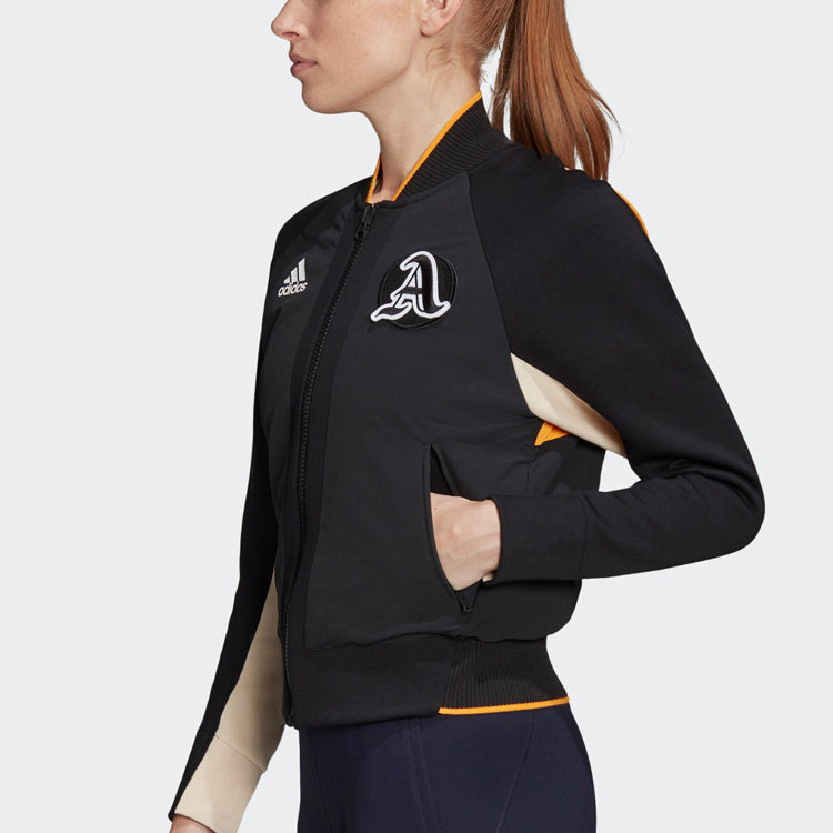 (WMNS) adidas Sports Stylish Long Sleeves Jacket Black EA0422