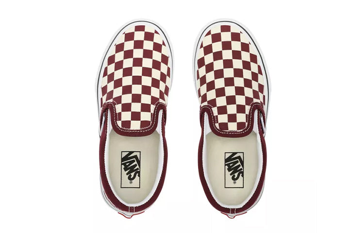 (PS) Vans Classic Checkerboard Slip-On 'Red White' VN0A4BUTKZO