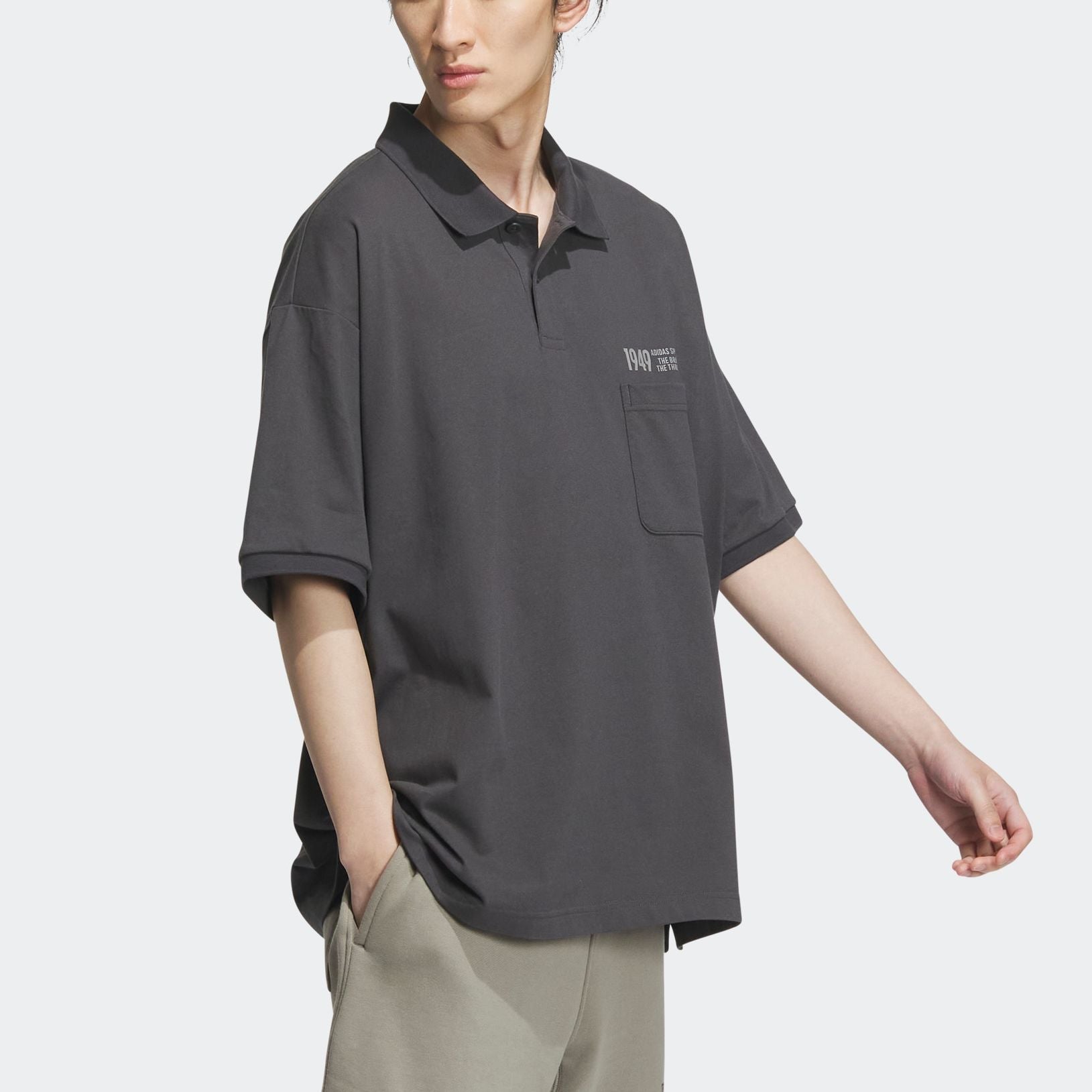 adidas Verbiage Polo Shirt 'Black' IP3979