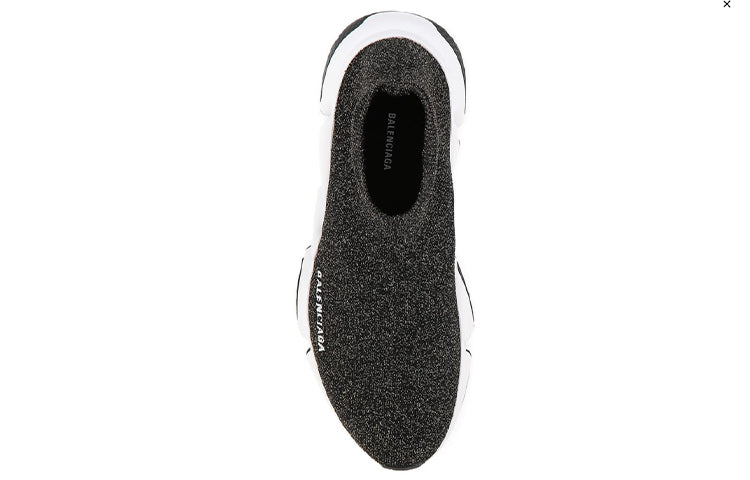 (WMNS) Balenciaga Speed logo Socks Shoes Black 593698W1V91