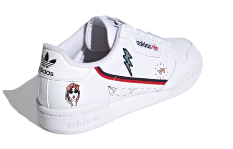 (GS) adidas Continental 80 J 'White Blue Red' FX6067