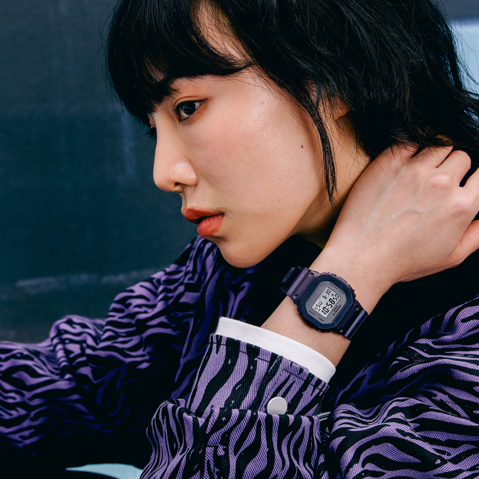 CASIO G-Shock Digital 'Purple' GM-S5600MF-6PR