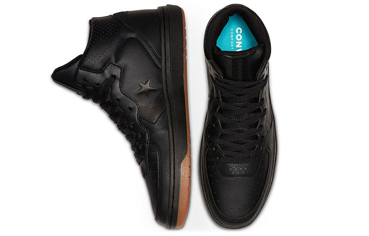 Converse Rival Leather Mid Top 'Black Brown' 166085C
