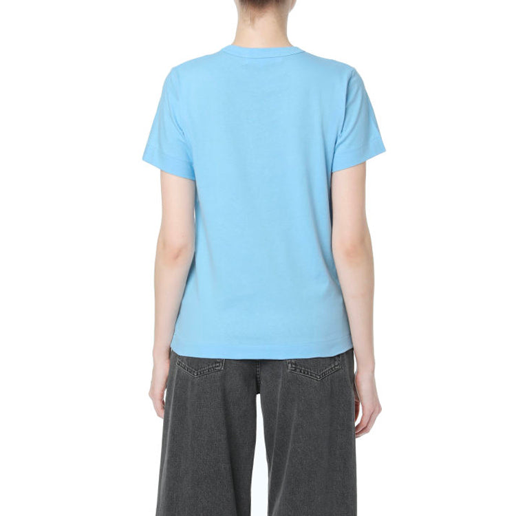 (WMNS) COMME des GARCONS PLAY Small Logo Tee 'Blue' AZ-T271-051-1