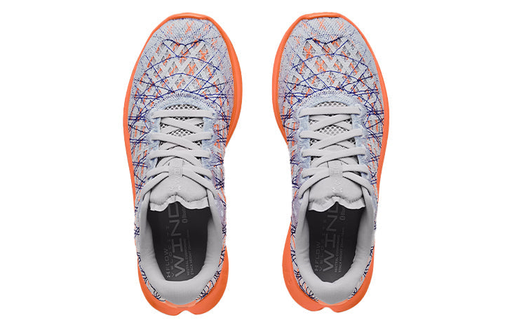 (WMNS) Under Armour Flow Velociti Wind 'Halo Grey Blaze Orange' 3023561-104