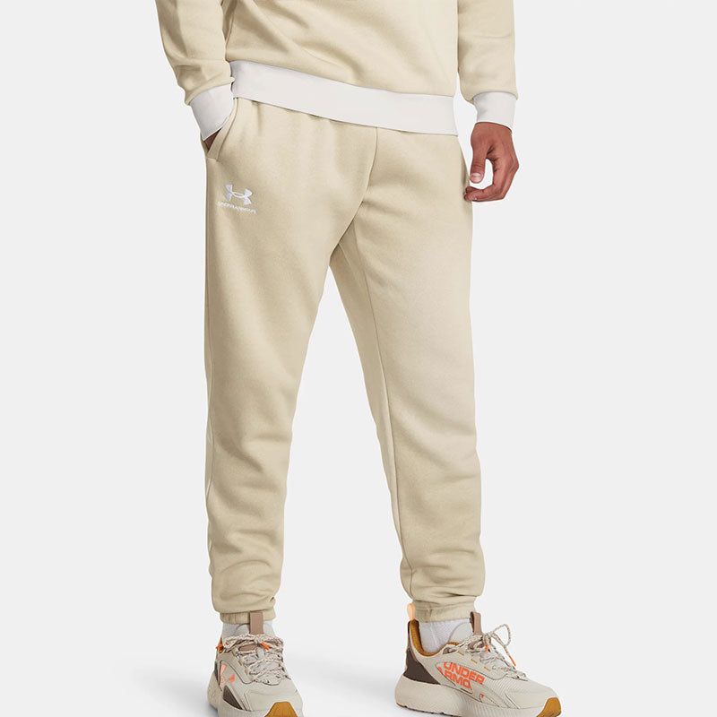 Under Armour Essential Fleece Joggers 'Beige' 1381216-289