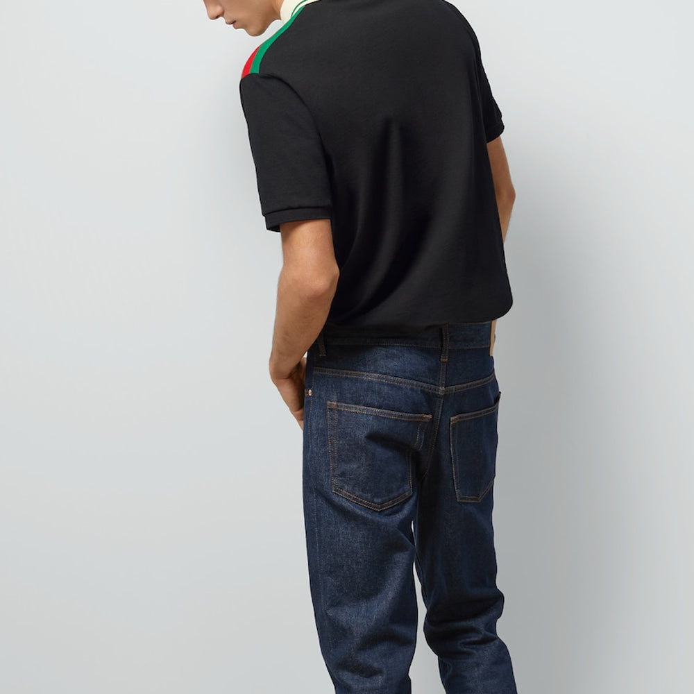 Gucci Cotton Polo With Interlocking G 'Black' 737656-XJF4V-1043