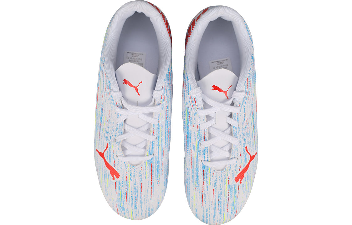 (PS) PUMA Ultra 4.2 MG Jr Soccer Shoes K 'White Red Blue' 106365-05