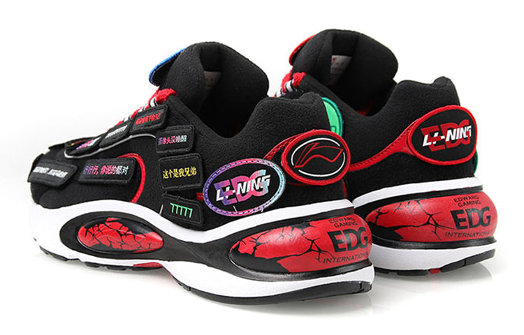 (WMNS) Li-Ning X EDG V8 'Black Red' ARHN282-1