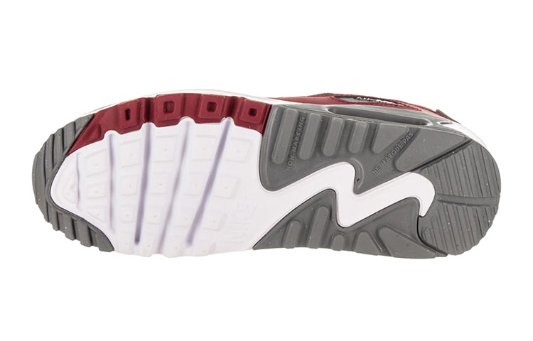 (GS) Nike Air Max 90 LTR Leather Low-Top Red 833412-601