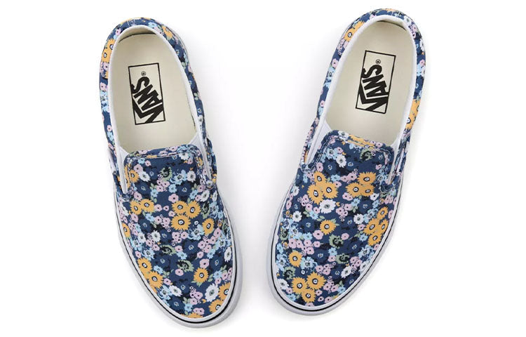 Vans Floral Classic Slip-On 'Blue Yellow' VN000XG8AS2