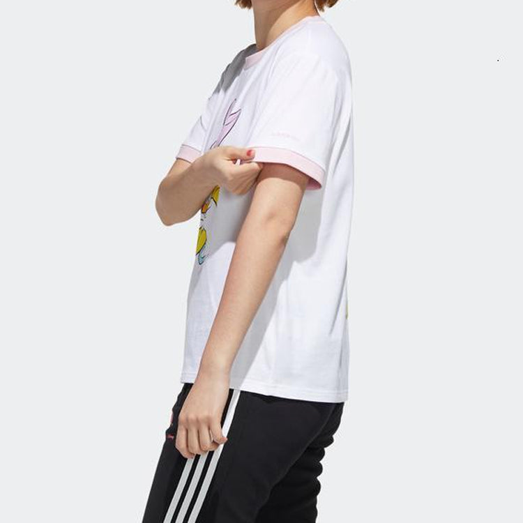 (WMNS) adidas neo Dsny Cp Tee Disney Donald Duck Sports Short Sleeve White GJ5623