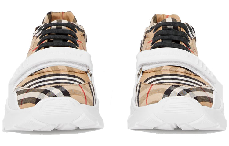 Burberry Vintage Check Cotton Sneakers 'Beige White' 80202821