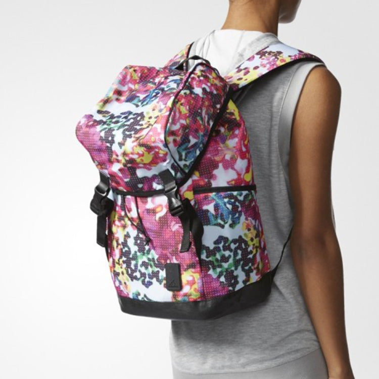 adidas Graffiti Printed Backpack 'Pink Black' AJ4284
