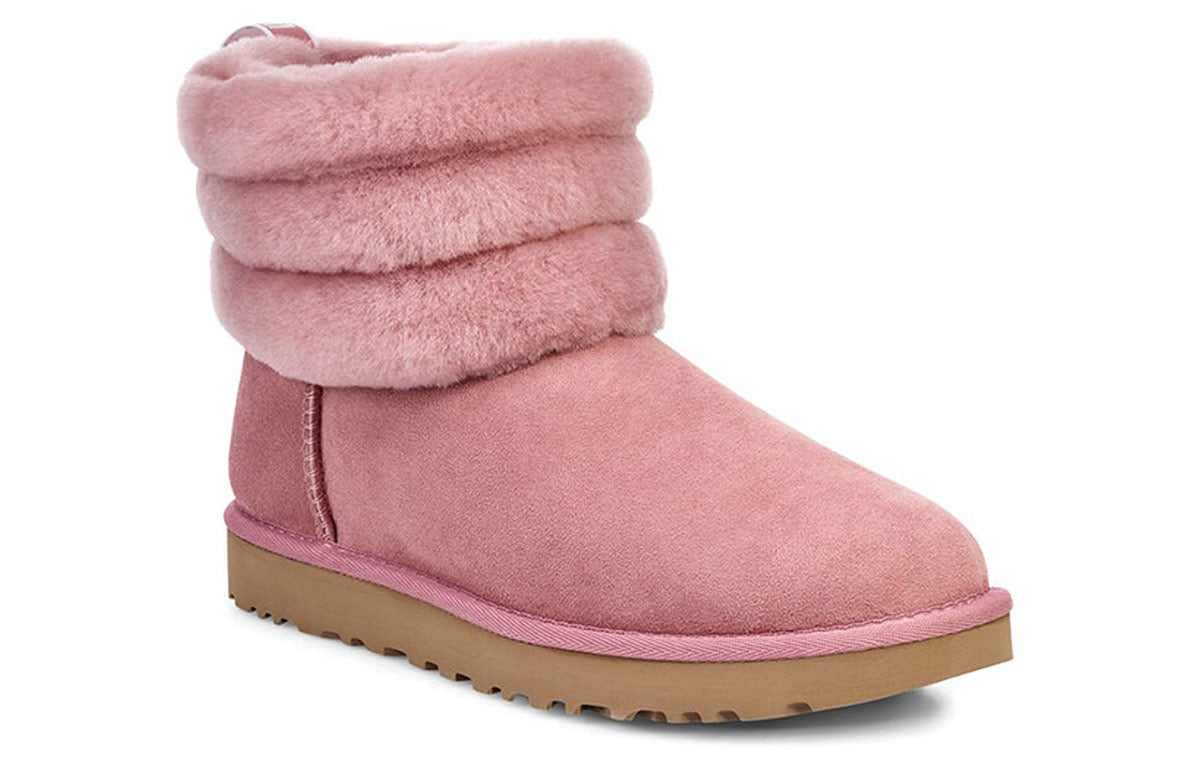 (WMNS) UGG Classic Mini Fluff Quilted Boot 'Pink Red' 1098533-PDW