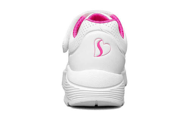 Skechers Uno Lite Running Shoes K White/Pink/Red 310451L-WHP