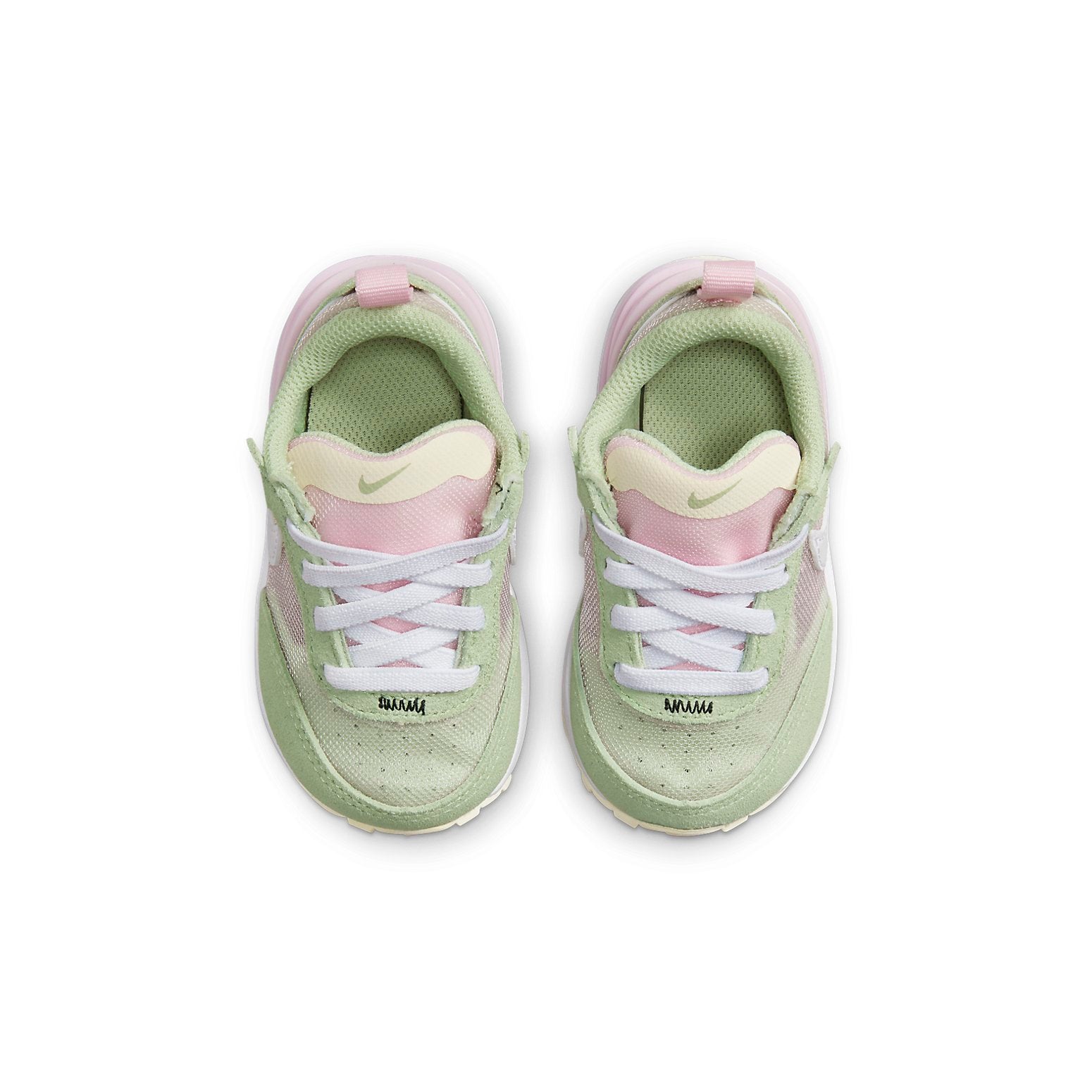 (TD) Nike Waffle One Athleisure Casual Sports Shoe Green Pink DC0479-602