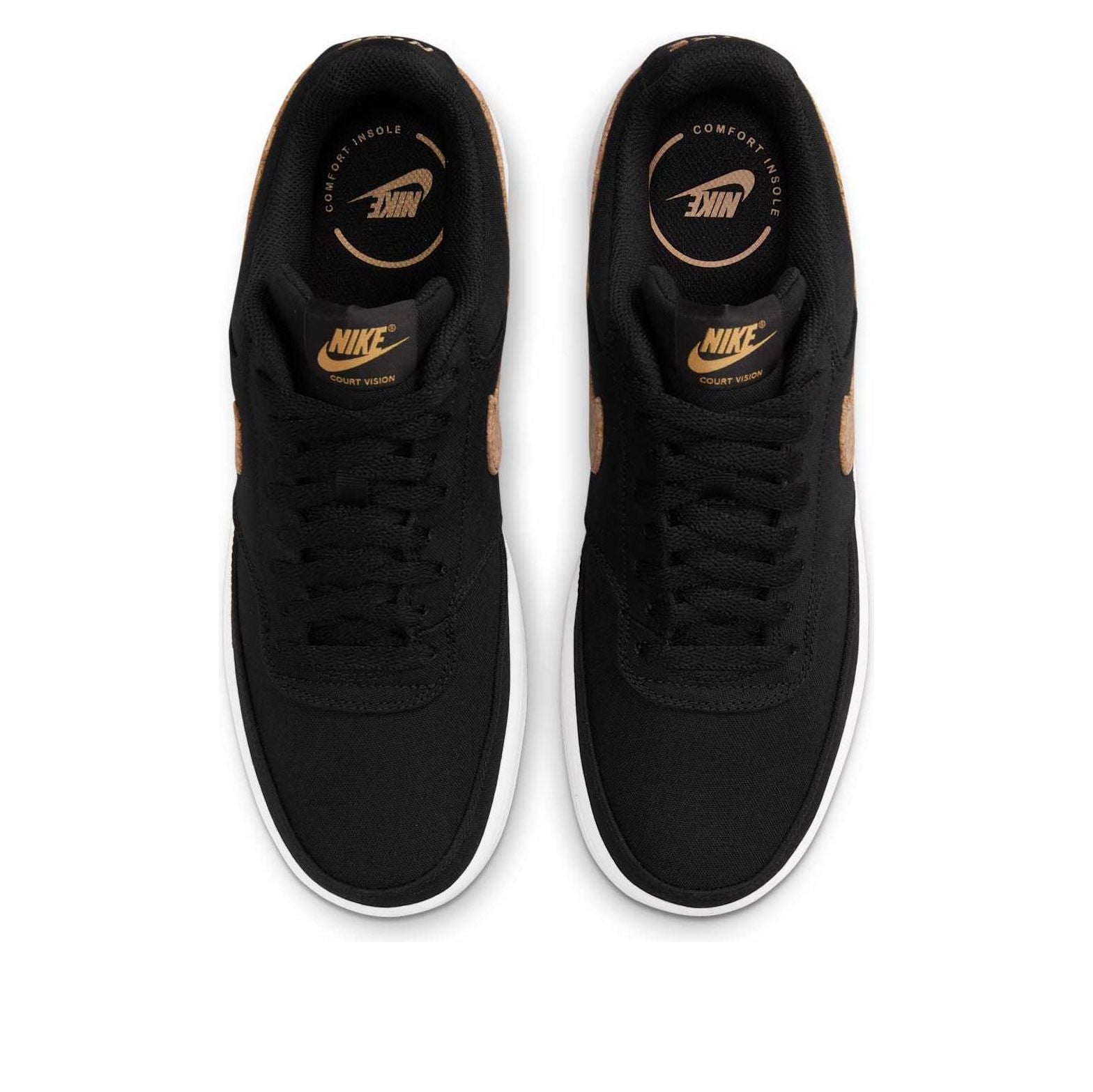 Nike Court Vision Low Canvas 'Black Cork' DJ1970-001