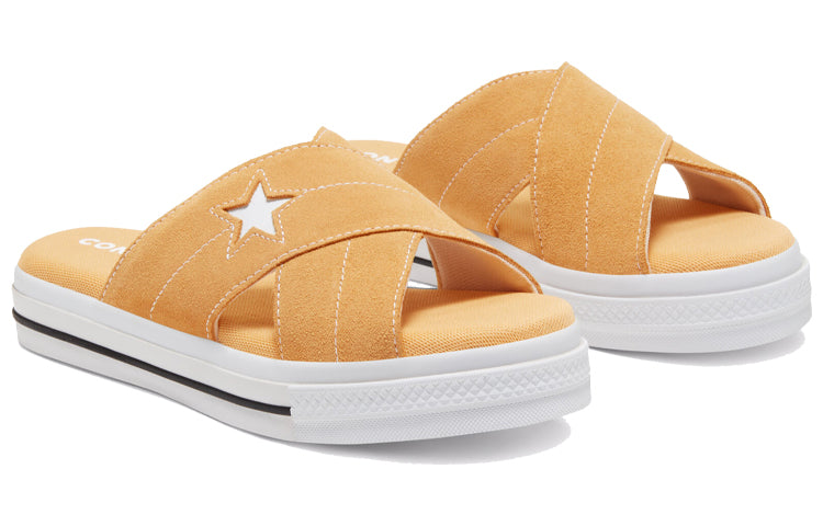 (WMNS) Converse One Star Slip Sandal Yellow 567722C