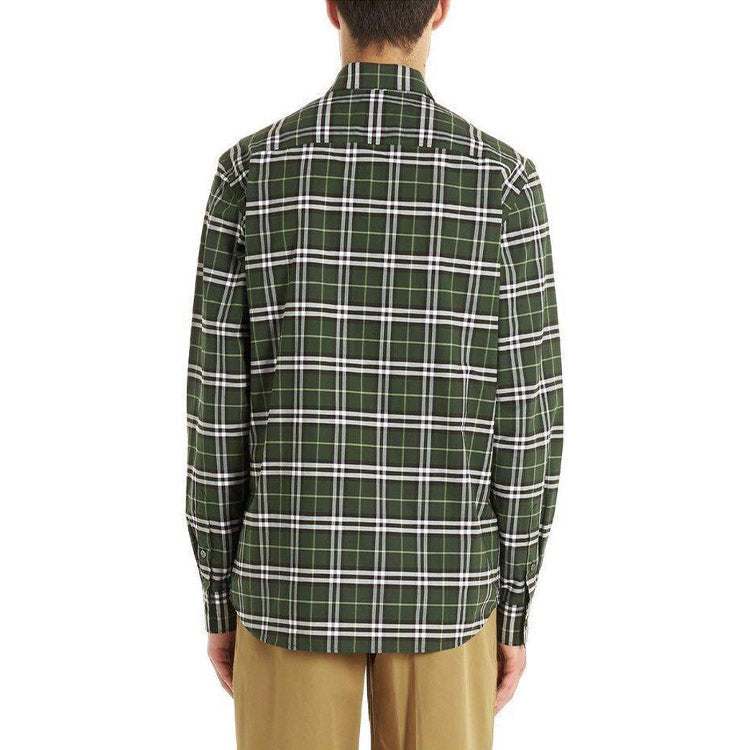 Men's Burberry Plaid Cotton Long Sleeves Shirt 80175661