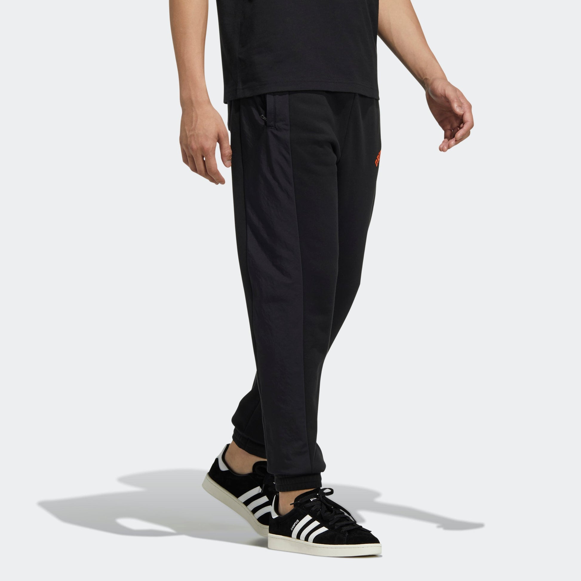 Men's adidas originals Mr Sweatpant Casual Bundle Feet Sports Side Stripe Long Pants/Trousers Black HC0359