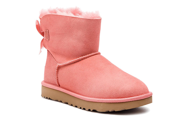 (WMNS) UGG Mini Bailey Bow II Fleece Lined Pink 1016501-LNT
