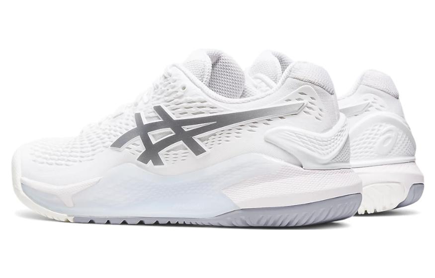 (WMNS) ASICS Gel Resolution 9 'White Pure Silver' 1042A208-100