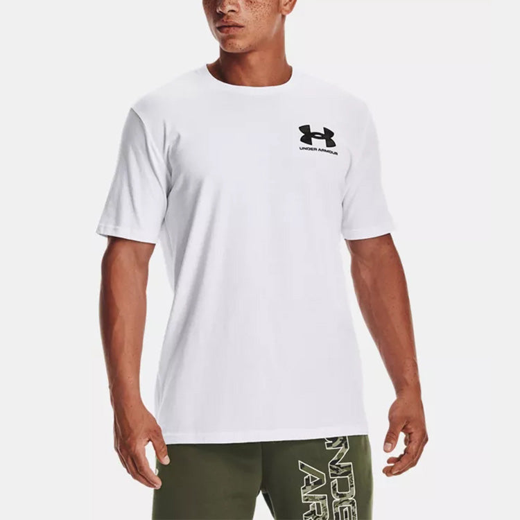 Under Armour Abc Camo Fill Wordmark T-shirt 'White Black' 1366456-100