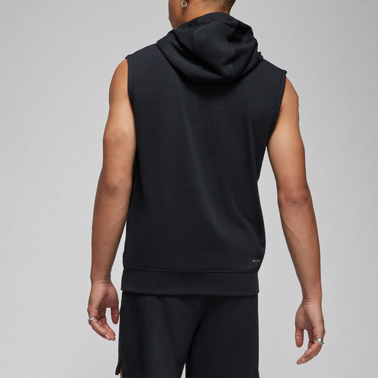 Air Jordan Dri-FIT Sport Sleeveless Breathable Solid Color Pullover hooded Vest Black DM2822-010