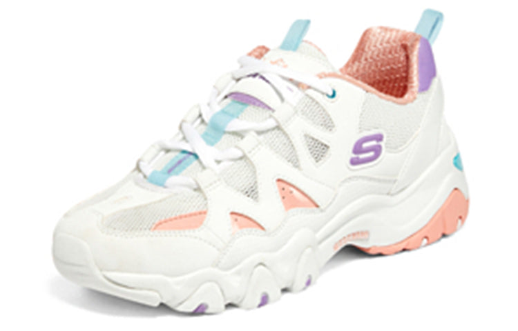 (WMNS) Skechers D'Lites 2.0 'White Pink Purple' 896091-WCLV