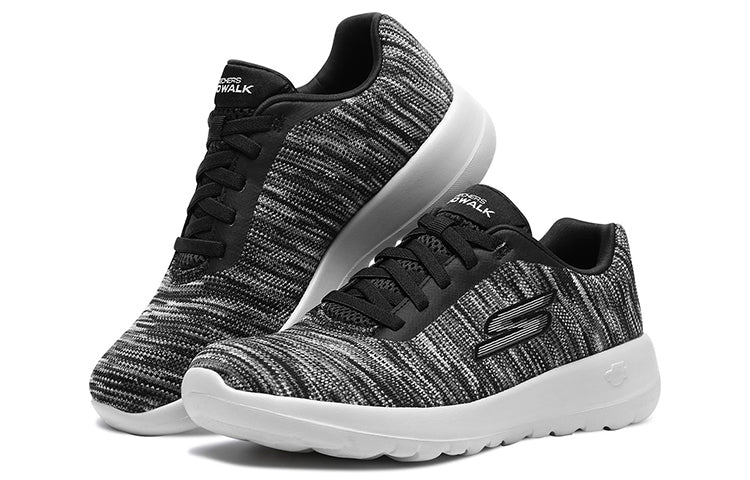 (WMNS) Skechers Go Walk Joy Low-Top Black/White 15614-BKGY