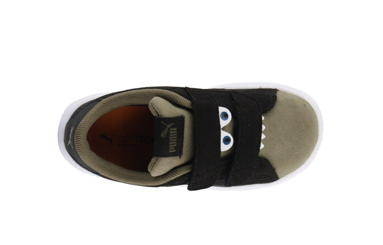 (TD) PUMA Smash v2 Monster V Inf Casual Shoes Black/Green 369681-04