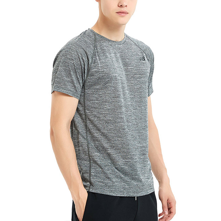 New Balance Men's New Balance Quick Dry Short Sleeve Gray AMT81095-HC