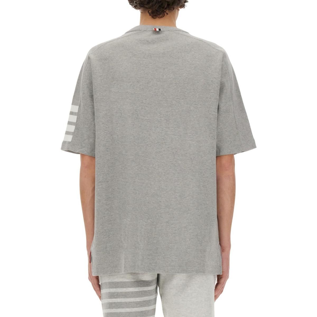 THOM BROWNE Short Sleeve T-Shirt 'Gray' MJS246A-07323-055