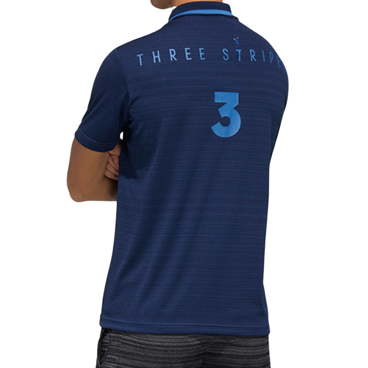 adidas X SS Golf Sports Short Sleeve Polo Shirt Navy Blue FJ4323