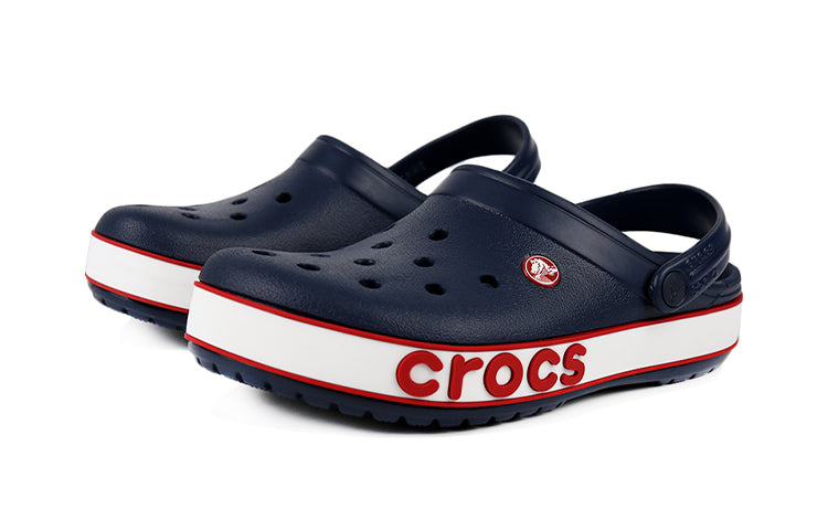 (PS) Crocs Corcband Bold Logo Minimalistic Casual Blue Red Sandals 'Blue Red' 206022-4CC