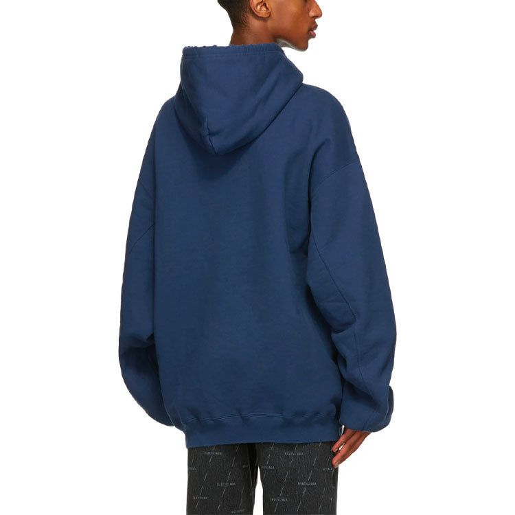 Balenciaga SS21 Oversized Sports Jacket 'Blue' 641679TJVI74866