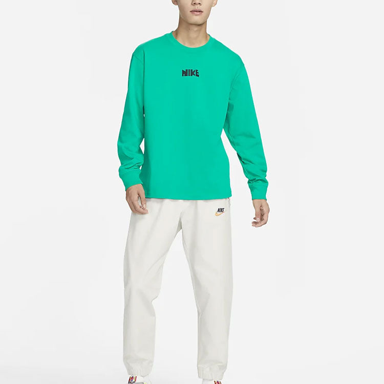 Nike Sportswear Logo Long Sleeve Tee 'Green' FN0253-324