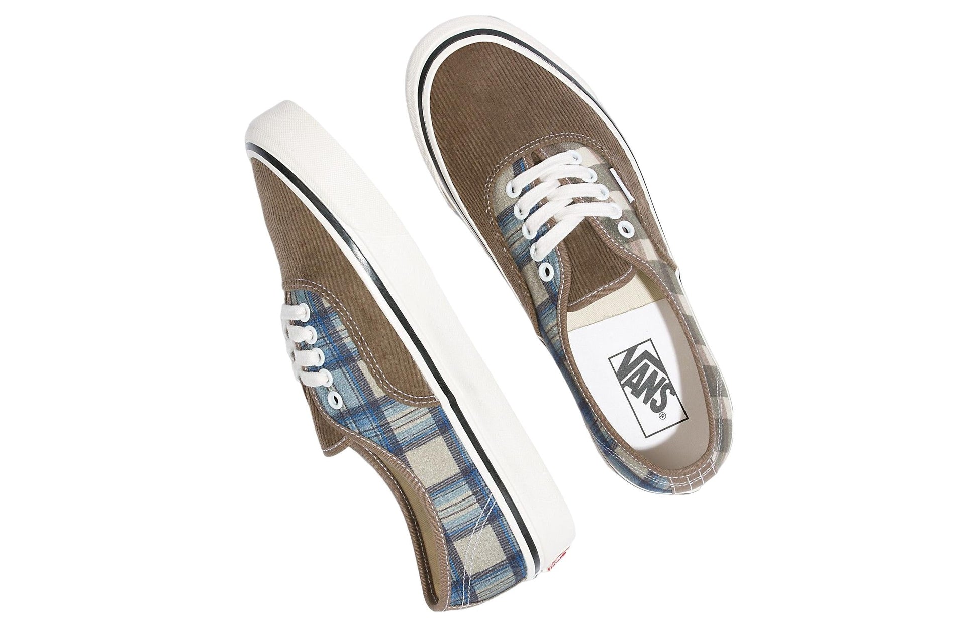 Vans Authentic 44 DX 'Anaheim Factory - Cord Plaid Walnut' VN0005U81NU