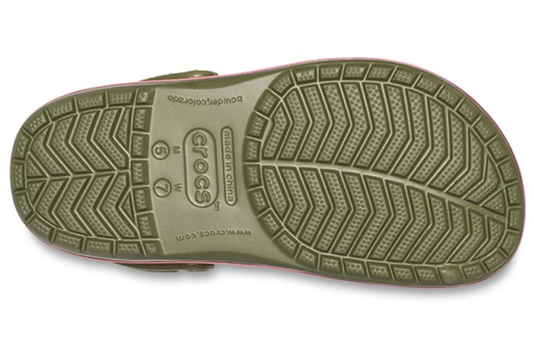 Crocs Classic Clog Beach Sandals Green Pink 205579-3S9