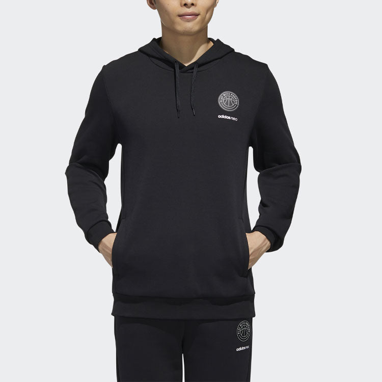 adidas neo M Cs Vrsty Hd Casual Basketball Sports hooded Pullover Black GJ8947