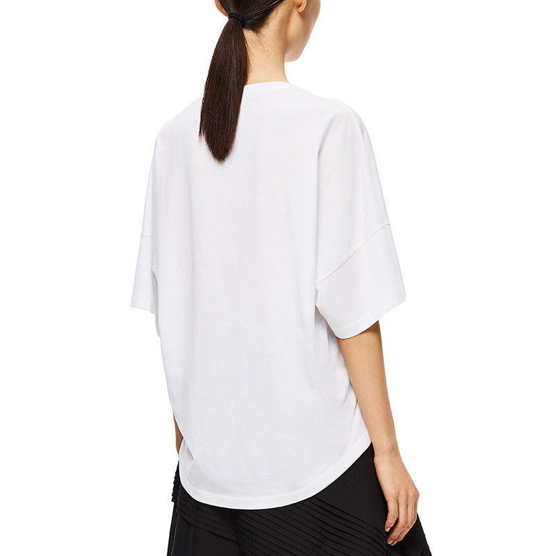 LOEWE os Short Sleeve Solid Color White S540333XAT-2100