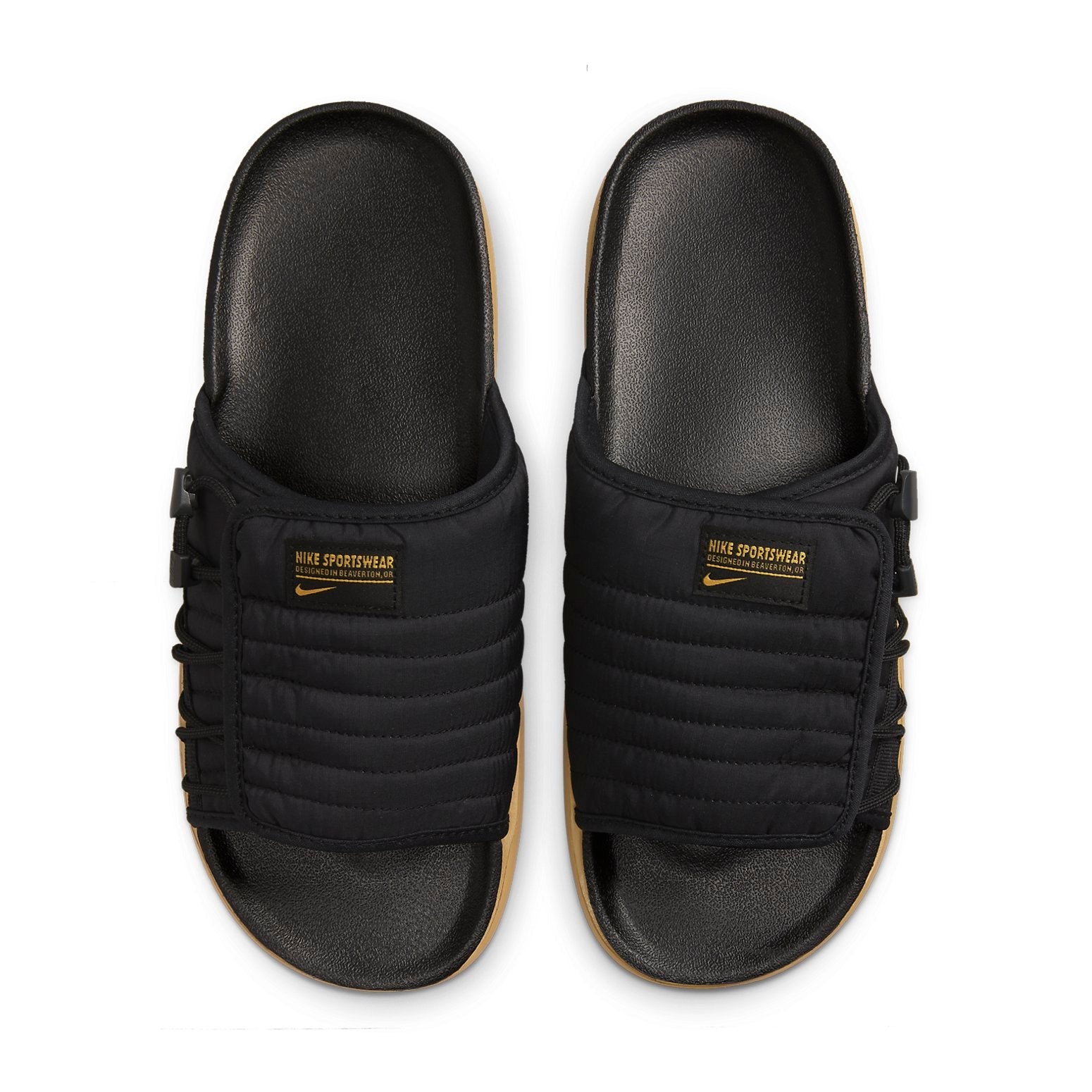 Nike Asuna 2 Slide 'Black Sanded Gold' DJ3388-004