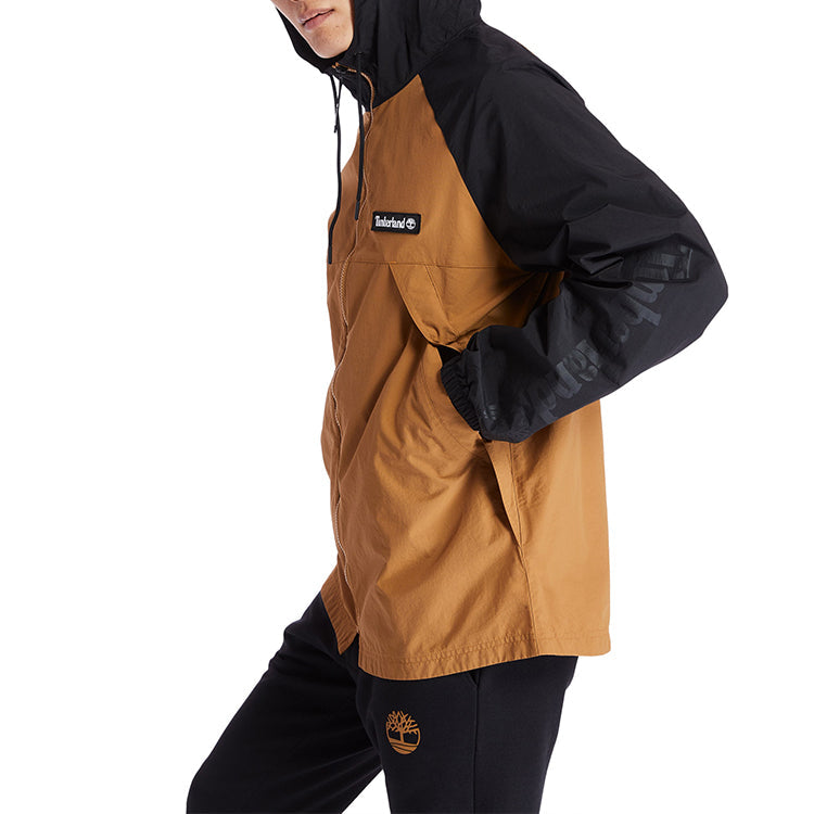 Timberland Windbreaker Full zip Jacket 'Brown Black' A2BV4-P56