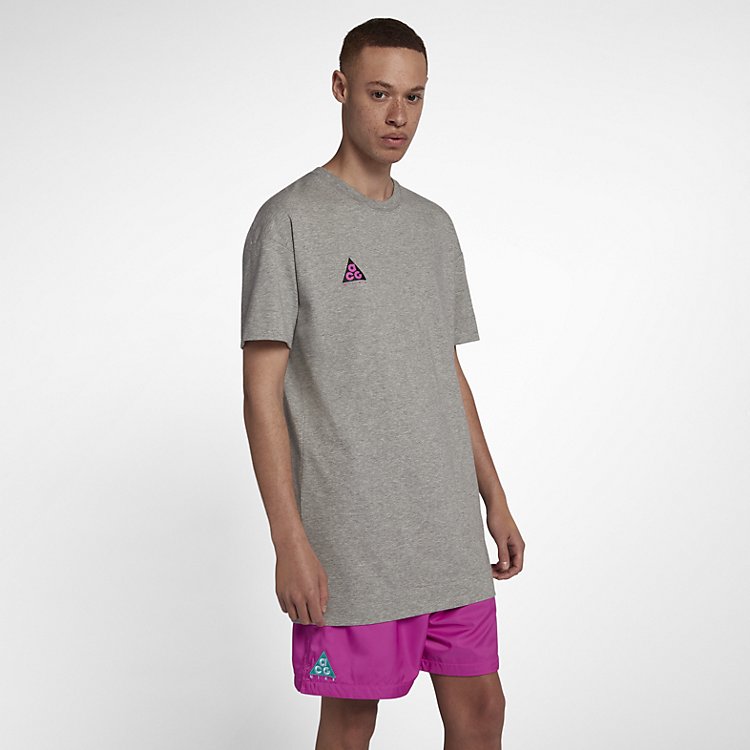 Nike Sportwear ACG Tee 'Dark Grey Black Pink' AO4644-063