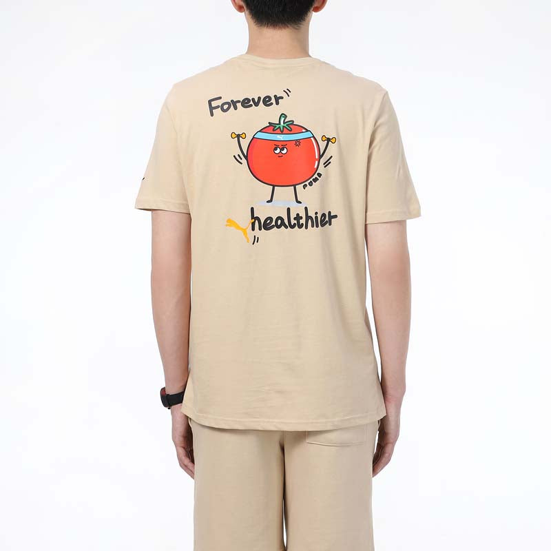 PUMA Club Graphic T-Shirt 'Beige' 533197-20