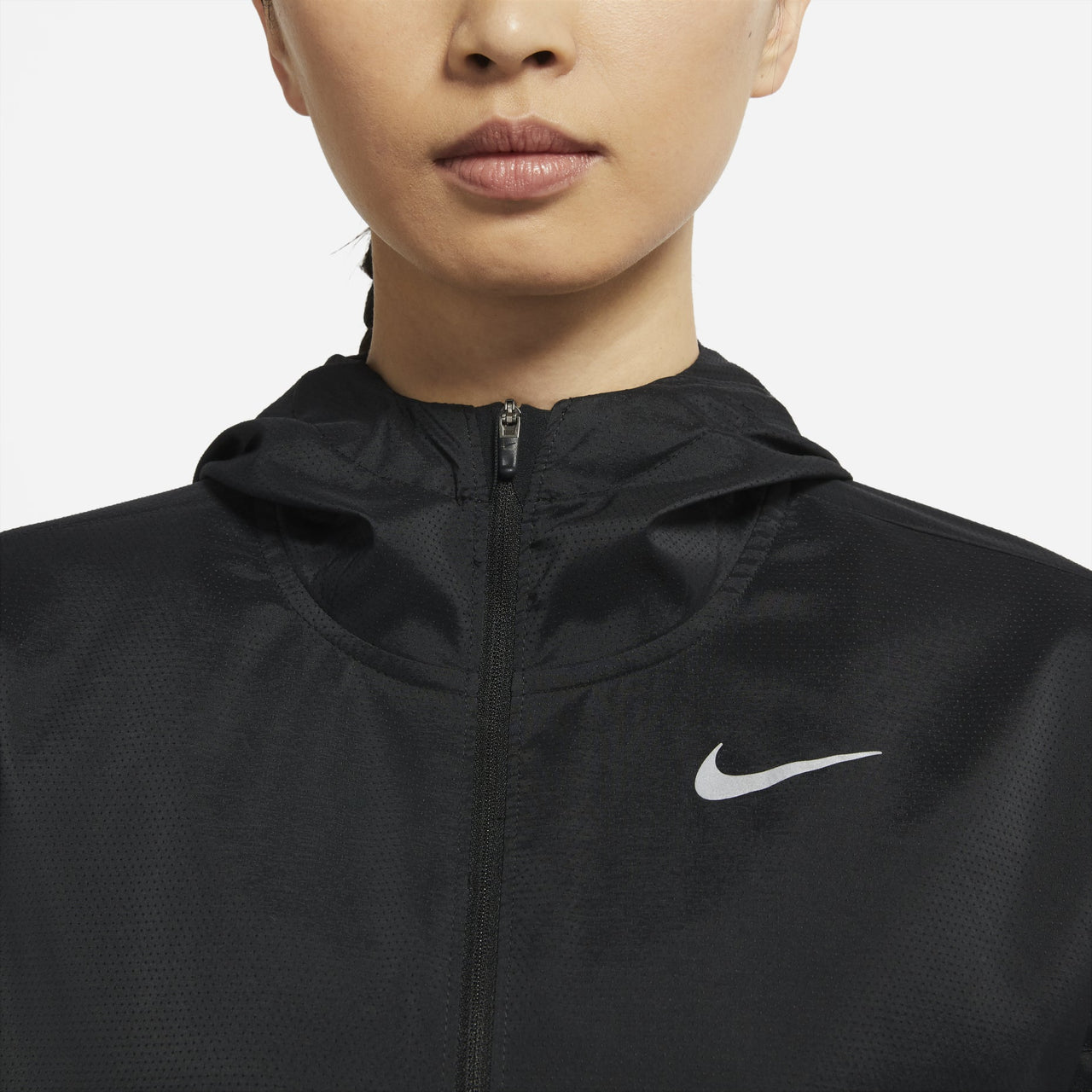 (WMNS) Nike Small Label Solid Color logo Hooded Jacket Black DH1991-010