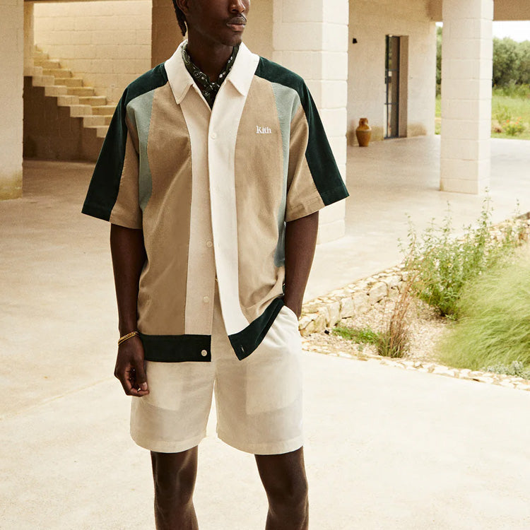 KITH Micro Cord Woodpoint Shirt 'Reverie' KHM031173-368